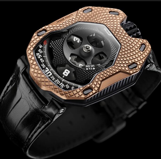 Urwerk Watch Replica 105 collection UR-105 TA Raging Gold